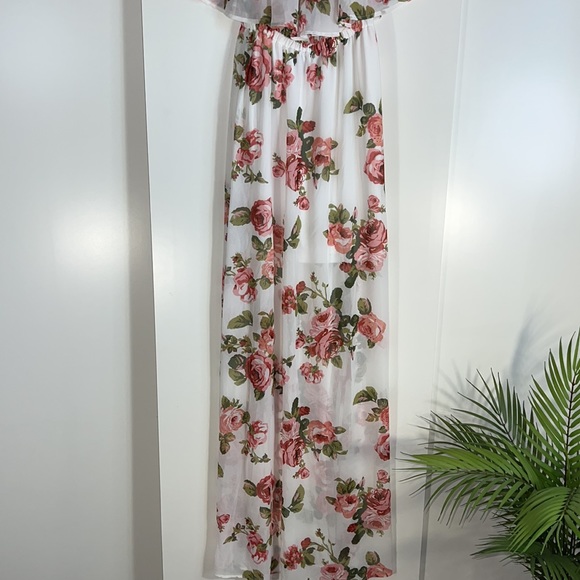 SHOW ME YOUR MUMU off shoulder side slits floral maxi dress - Picture 5 of 10